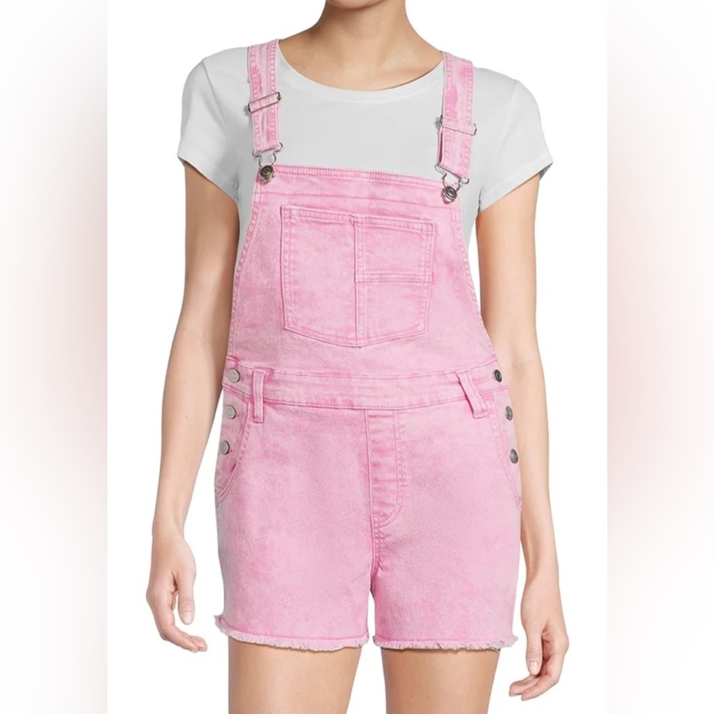 No boundaries super cute bubblegum pink short overalls. Only worn once